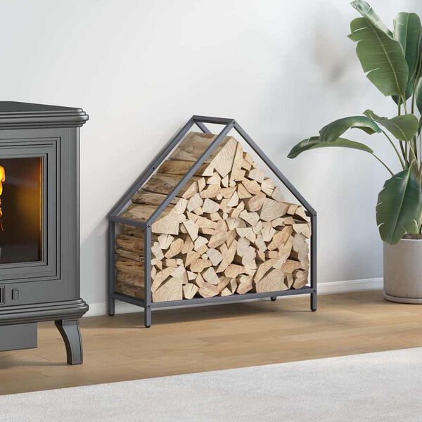 vidaXL br&aelig;ndestativ 60x25x60 cm koldvalset st&aring;l antracitgr&aring;