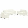 vidaXL Sofa S&aelig;t 3 pcs Creme 221 x 80 x 80 cm Fl&oslash;jl
