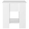 vidaXL sofabord 101x49x52 cm konstrueret tr&aelig; hvid h&oslash;jglans