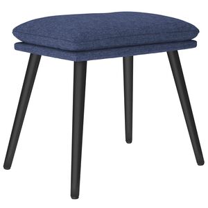 vidaXL fodskammel 45x29,5x35 cm stof bl&aring;