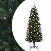 vidaXL Kunstig juletr&aelig; med kugler 120 cm 150 LED'er Varm hvid