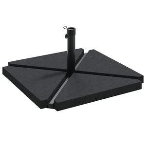 vidaXL 5-delt parasolfodss&aelig;t til haven i granit og st&aring;l