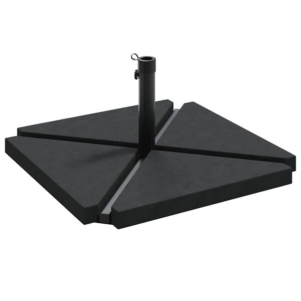 vidaXL 5-delt parasolfodss&aelig;t til haven i granit og st&aring;l