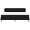 vidaXL Box spring seng med madras Sort 180 x 200 cm Stof