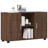 vidaXL Sideboard med d&oslash;r Brun eg 88,5 x 30,5 x 55,5 cm Konstrueret tr&aelig;