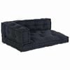 vidaXL Palle Sofa Pude 3 stk. Stof Antracit 120 x 80 x 38 cm