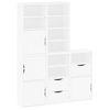 vidaXL sidekabinetter 5 stk ODDA 40x24x79 cm massivt fyrretr&aelig; hvid