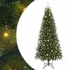 vidaXL Kunstigt juletr&aelig; med 300 LED'er Gr&oslash;n 240 cm PE og PVC