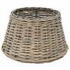 vidaXL lampesk&aelig;rm flet 38 x 23 cm naturfarvet