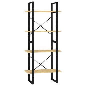 vidaXL bogreol 60x30x140 cm 4 hylder massivt fyrretr&aelig;