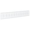 vidaXL gabionkurv med cover 1200x50x200 cm galvaniseret jern
