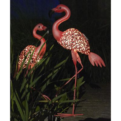 Luxform LED-solcelledekolampe Flamingo lyserød 30111