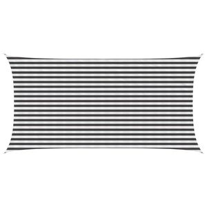 vidaXL Solsejl Anthracit og hvid 2,5 x 5 m HDPE