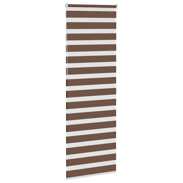 vidaXL zebragardin brun 80x230 cm stofbredde 75,9 cm polyester