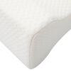 vidaXL Knee Pillow Hvid Memory skum og polyester 26 x 21,5 x 15 cm