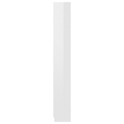 vidaXL bogreol med 5 hylder 60 x 24 x 175 cm spånplade hvid højglans