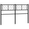 vidaXL udskiftningsgavl 135 cm metal sort