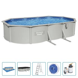 Bestway Hydrium fritstående pool 610x360x120 cm oval