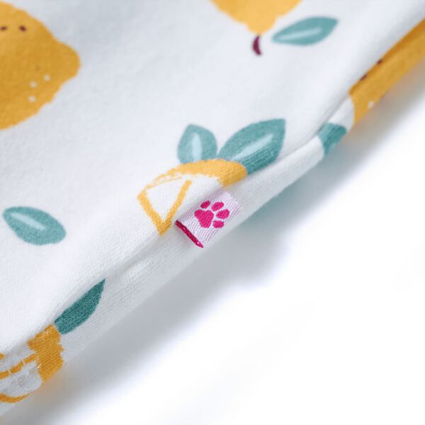 T-shirt til børn str. 140 bundet kant ecrufarvet