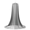 vidaXL Myggenet til seng 156 mesh Sort ⌀56 x 220 cm Polyester