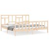 vidaXL sengeramme uden madras 200x200 cm massivt fyrretr&aelig;