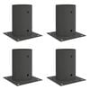 vidaXL Rund Jordankre 4 pcs Antracit 15 x 15 x 15 cm Metal