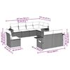 vidaXL sofas&aelig;t til haven 8 dele med hynder polyrattan lysegr&aring;