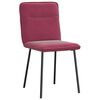 vidaXL spisebordsstole 6 stk. velour vinr&oslash;d