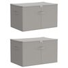 vidaXL Opbevaringskasse 2 stk. Ikke-v&aelig;vet stof 60 x 43 x 35 cm 90,3 L