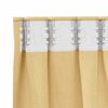 vidaXL Mørklægningsgardiner med ringe 2 pcs Beige 140 x 140 cm