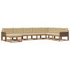 vidaXL Udend&oslash;rs sofagruppe med pude 8 pcs Naturlig og Beige