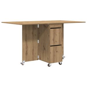 vidaXL Spisebord 140 x 80 x 77 cm Konstrueret tr&aelig; Artisan-eg