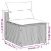 vidaXL sofamoduler til haven 2 stk. med hynder polyrattan beige