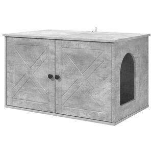 vidaXL Kat Hus Beton 85 x 55 x 50,5 cm Konstrueret tr&aelig;