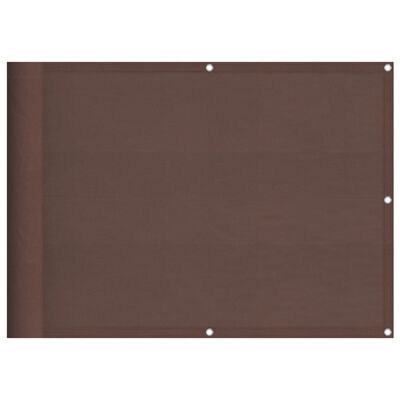 vidaXL altanafskærmning 75x1000 cm 100 % polyester brun