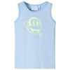 Tanktop til b&oslash;rn str. 128 bl&aring;meleret