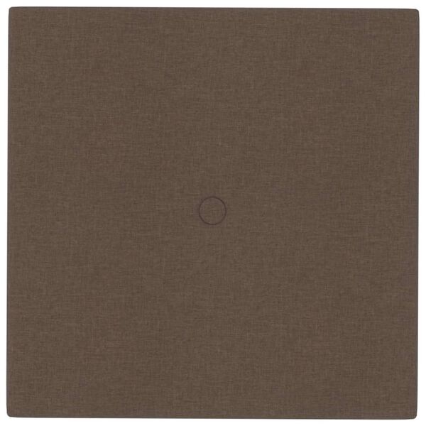 vidaXL v&aelig;gpaneler 12 stk. 30x30 cm 1,08 m&sup2; stof brun