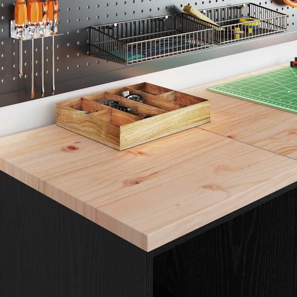 vidaXL Garageopbevaringsskab Sort 40x51x85 cm Massivt træ Fyrretræ