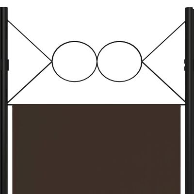 vidaXL 5-panels rumdeler 200x180 cm brun