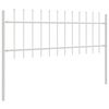 vidaXL Havehegn Hvid 1.7 x 0.6 m Pulverlakeret Stål