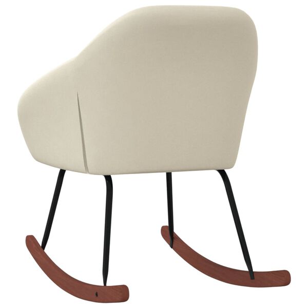 vidaXL gyngestol stof cremefarvet