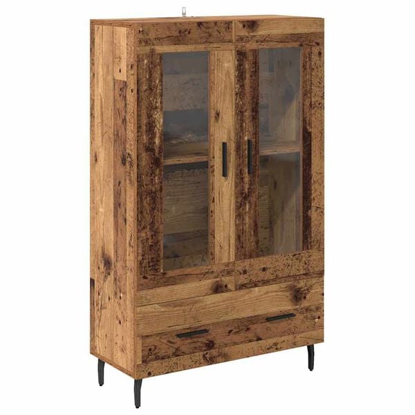 vidaXL Highboard Gammelt tr&aelig; 69,5 x 31 x 115 cm Konstrueret tr&aelig;