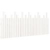 vidaXL sengegavl 185x3x80 cm massivt fyrretr&aelig; hvid