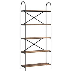 vidaXL Bogreol Gammelt tr&aelig; 80 x 30 x 183 cm Konstrueret tr&aelig;