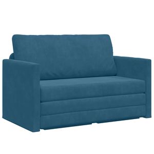 vidaXL Sovesofa Bl&aring; 124 x 71 x 78 cm Fl&oslash;jl