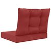 vidaXL Udend&oslash;rs Sofa Pude 2 pcs Vinr&oslash;d Polyester