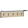 vidaXL Jakkeholder Sonoma-eg 100 x 30 x 25 cm Konstrueret tr&aelig;