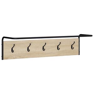 vidaXL Jakkeholder Sonoma-eg 100 x 30 x 25 cm Konstrueret tr&aelig;