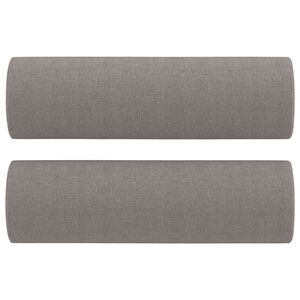 vidaXL pyntepuder 2 stk. &Oslash;15x50 cm stof gr&aring;brun