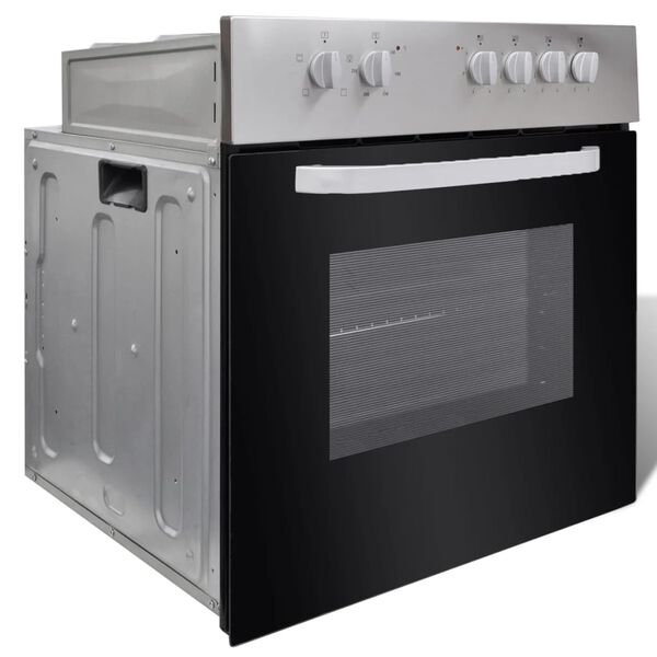 vidaXL elektrisk ovn og kogeplade til indbygning kombis&aelig;t rustfrit st&aring;l